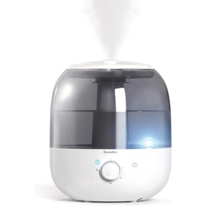 image:imageHomedics Ultrasonic Top Fill 063Gallon Humidifier Cool Mist  360 Nozzle Up to 25 Hour Runtime for Large Room Bedroom Nursery Plants 442 sq ft