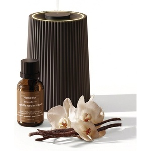 image:imageHomedics Waterless Essential Oil Diffuser with 15ml Vanilla Cedarwood Oil  SereneScent Cordless Cold Air Scent Diffuser Starter Kit with Ambient Light Studio 671 TerracottaBlack