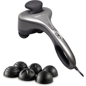 image:imageObusforme Professional Grade Percussion Back Massager  Handheld Deep Tissue Massager  3000 RPM Dual Massage Nodes  Five Massage Intensity Options  Ergonomic Front Grip amp NonSlip Handle