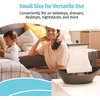image:imageHomedics White Waters Relaxation Indoor Tabletop Fountain Ambient LED Lighting and Natural Waterfall Sounds for Home Office Bedroom Desktop Spa and Dcor 610x425x10