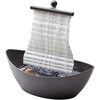 image:imageHomedics White Waters Relaxation Indoor Tabletop Fountain Ambient LED Lighting and Natural Waterfall Sounds for Home Office Bedroom Desktop Spa and Dcor 610x425x10