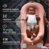 image:imageMyBaby 3in1 Calming Baby Cushion Soothing Comfort for Newborns amp Infants Snuggling Sensation Sound and Vibration Designed for Safety Rechargeable amp MachineWashable by Homedics CoralCoral