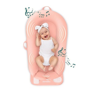 image:imageMyBaby 3in1 Calming Baby Cushion Soothing Comfort for Newborns amp Infants Snuggling Sensation Sound and Vibration Designed for Safety Rechargeable amp MachineWashable by Homedics CoralCoral