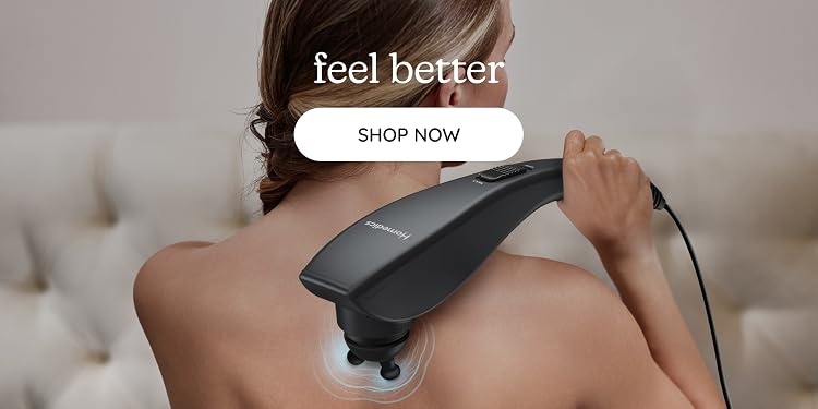 Homedics Shiatsu Back Massager with Heat,Premium Massage for Daily Relaxation